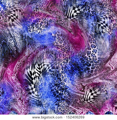 leopard and lace surface skin seamless background