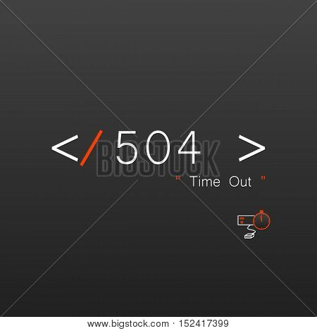Vectors Abstract background 504 connection error server