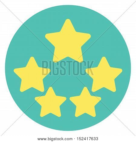 Five Star Product Quality Rating With Reflection
