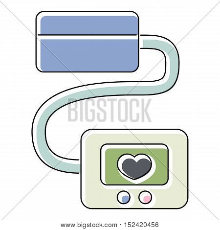 Tonometer icon. Flat illustration of tonometer vector icon for web isolated on white background