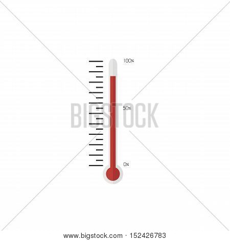 Thermometer icon. Thermometer in a flat style