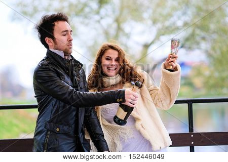 New married couple portrait