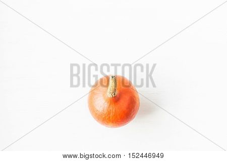 Autumn. Pumpkin. Thanksgiving day. Flat lay top view