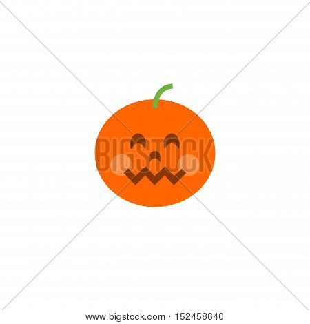 Abstract flat design halloween emoji icon symbol
