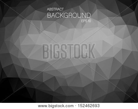 Abstract Black and white triangle shapes. Art Vector backgound for your design