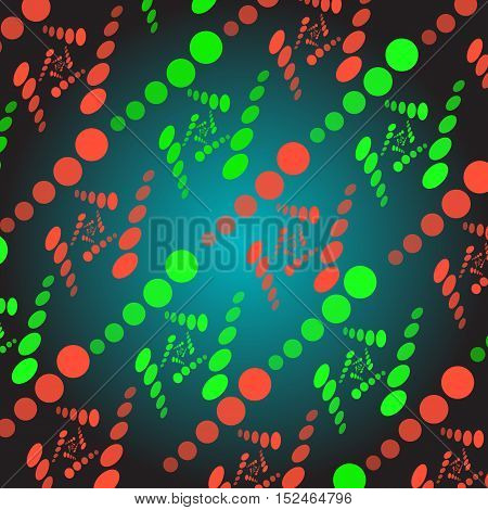 Abstract green background with ellipses. Vector illustration