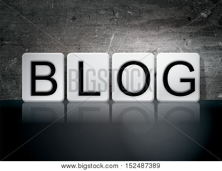 Blog Tiled Letters Concept And Theme