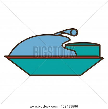 jetski vehicle isolated icon vector illustration design