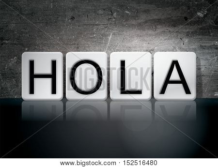 Hola Tiled Letters Concept And Theme