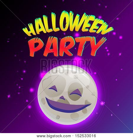 Halloween party for invitation cards and posters. vector illustration.
