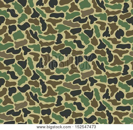 Abstract Military Camouflage Background Made of Splash. Seamless Camo Pattern for Army Clothing.