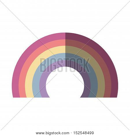 cute rainbown fantasy icon vector illustration design