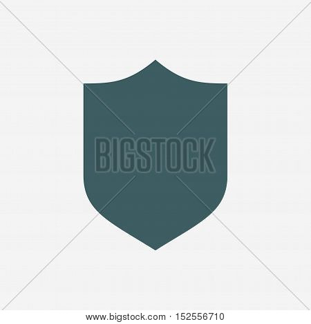 shield vector icon isolated on white background