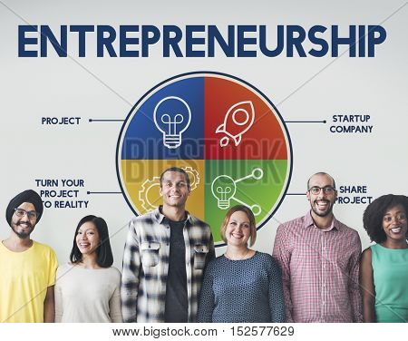 Entrepreneurship Tycoon Small Business Enterprise Concept