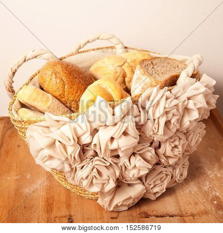 A Selection Of Various Types Of Italian Bread.