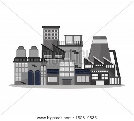 Plant building icon. Factory industry and industrial  theme. Colorful design. Vector illustration