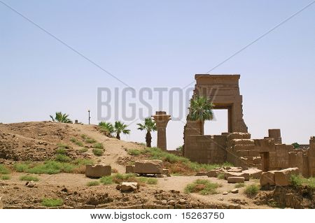Afrika egyptiske Luxor, antikke ruiner