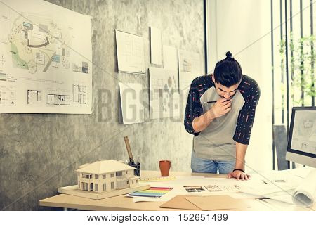Design Studio Architect Creative Occupation Blueprint Concept
