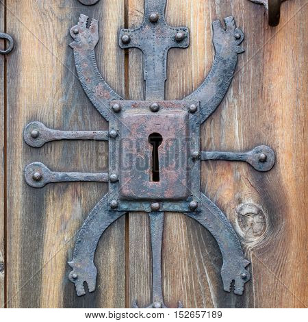 Keyhole Of Old Doorlock