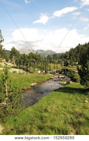 The Ational Park Aiguestortes In Catalonia, Spain