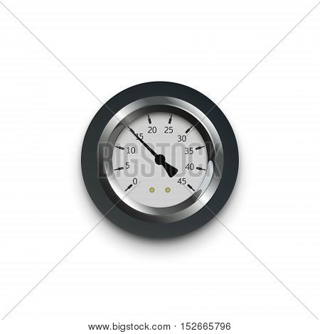 illustration of a pressure meter gauge Vector Illustration