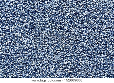 Blue Wall Covering With Smal Lstones