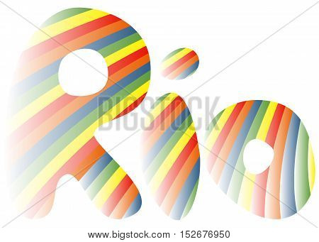 Sign symbol Rio in colors of the Brazilian flag. Rio de Janeiro banner with abstract colorful backrop. Brazil Carnival. Vector illustration.
