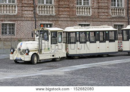 Venaria Reale, Italy - Tourist Train