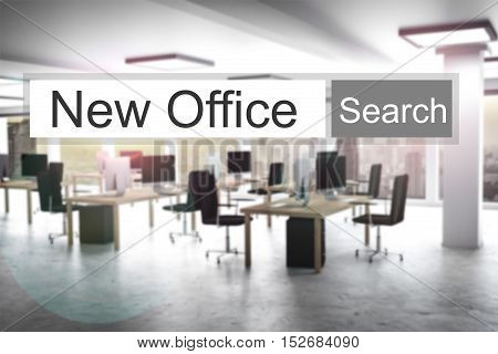 websearch new grey search button modern office 3D Illustration