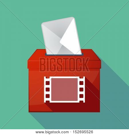 Long Shadow Ballot Box With A Film Photogram