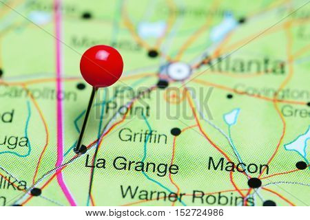 La Grande pinned on a map of Georgia, USA