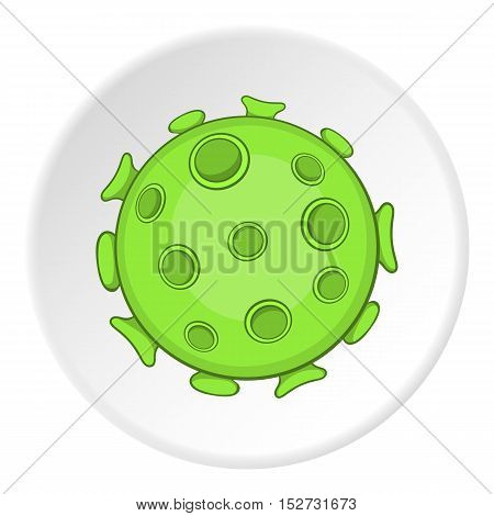 AIDS virus icon. Cartoon illustration of AIDS virus vector icon for web