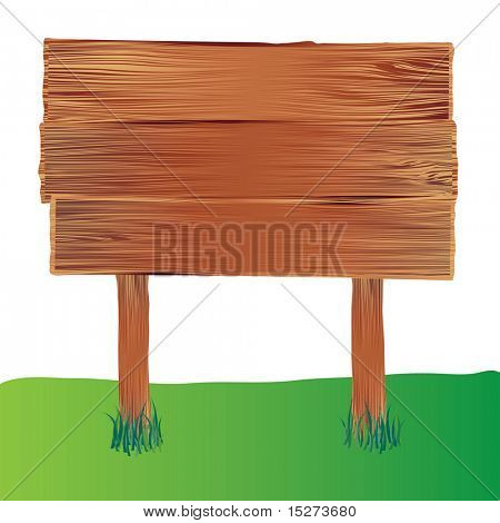 Illusztrált fa jel-val egy üres hely adatait