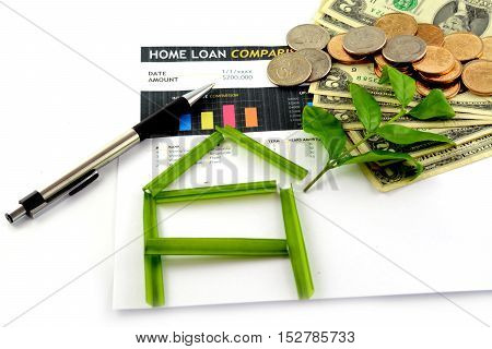Business Chart Home Loan Comparison On The Sheet