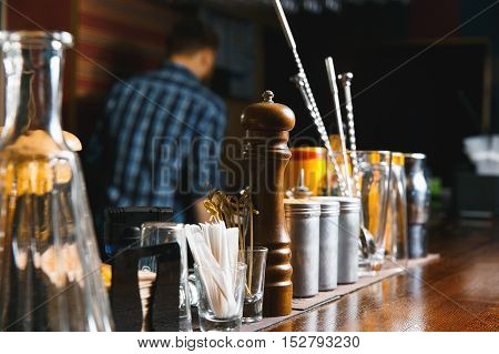 Bartender Tools On Bar