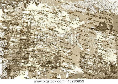 Abstraktní grunge vybledlé pozadí s rukou.