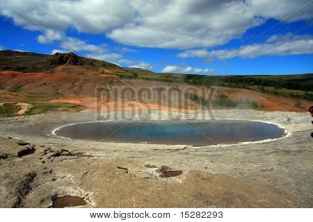 Gejzer Strokkur, Islandia.