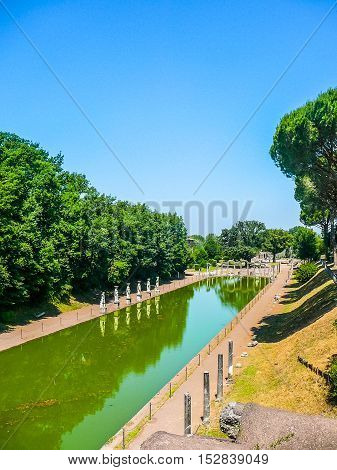 Hdr Villa Adriano Ruins In Tivoli
