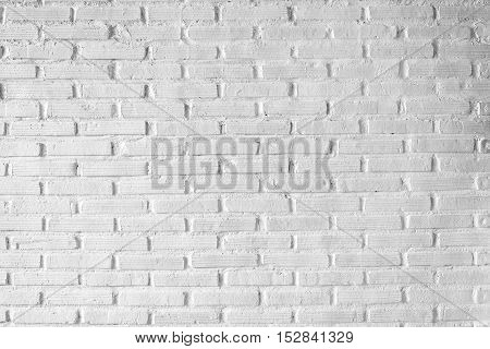 White brick wall texture and pattern background