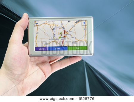 Obrazovka GPS
