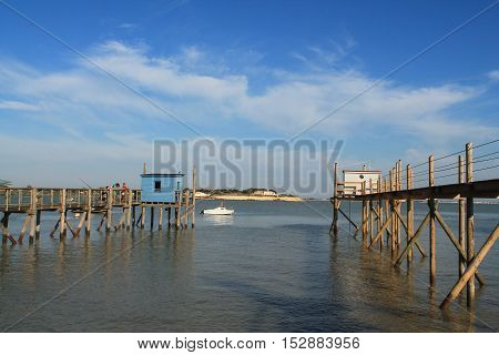Fishing Cabine and Carrelet near La Rochelle