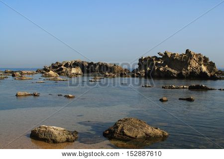 Beach in Algiers, capital city of Algeria