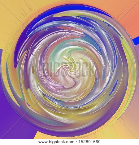 Abstract coloring background of the pastels gradient with visual lighting,wave,shear,poolar coordinates and plastic wrap effects