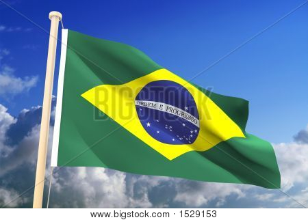 Bandiera brasiliana (Clipping Path)