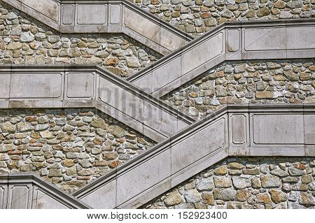Stone Stairs to the Main Castle along Defencive Wall