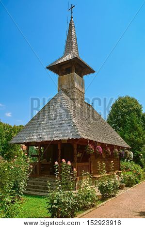 Wooden Church in the Monastery of Giurgiu city Romania