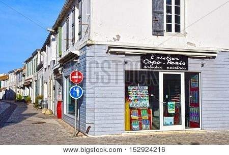 La Couarde sur Mer France - september 26 2016 : the picturesque village in autumn