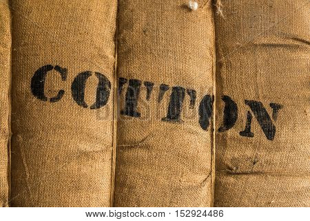A Bale Of Cotton Wrapped In Hemp