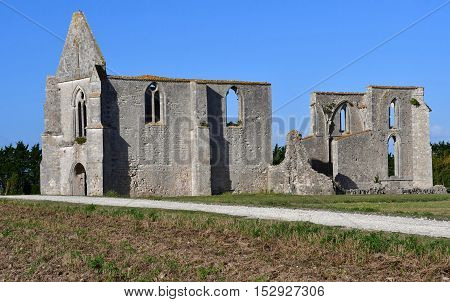 La Flotte France - september 25 2016 : the Notre Dame de Re cistercian abbey