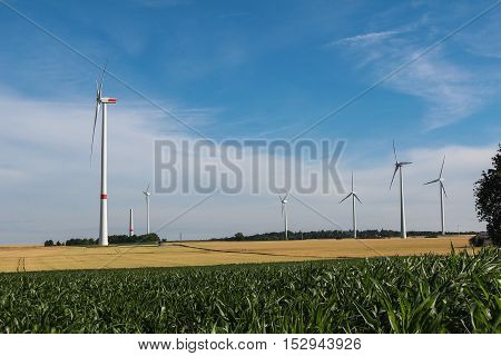 Alternative Energy / Wind turbines in a field